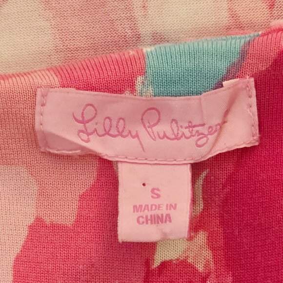 Lilly Pulitzer Clare Dress in First Impressions Hotty Pink Print - Picture 7 of 9
